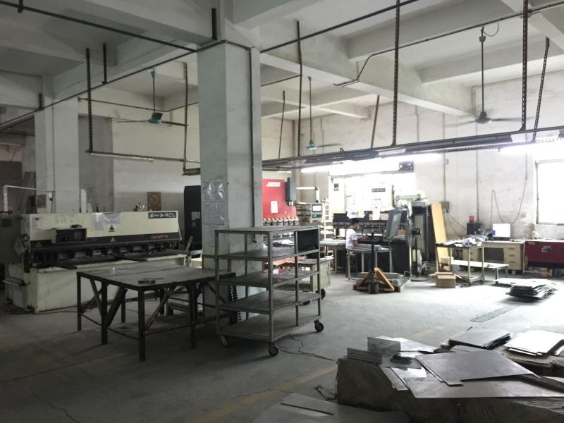 Guangzhou Ansheng Display Shelves Co.,Ltd linha de produção do fabricante