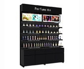 O armário de exposição luxuoso do perfume, armário de exposição preto da fragrância fácil monta