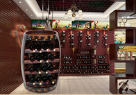 Guitar Shape Wine Storage Cabinet , European Style Wine Display Shelves Easy Install