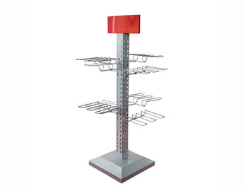 Custom Basketball Rack / Metal Skateboard Rack Freestanding With Red Light Box