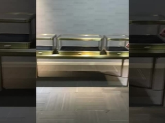 Fechável vitrines de joalharia 2 portas 1 prateleira fechadura elétrica ou regular